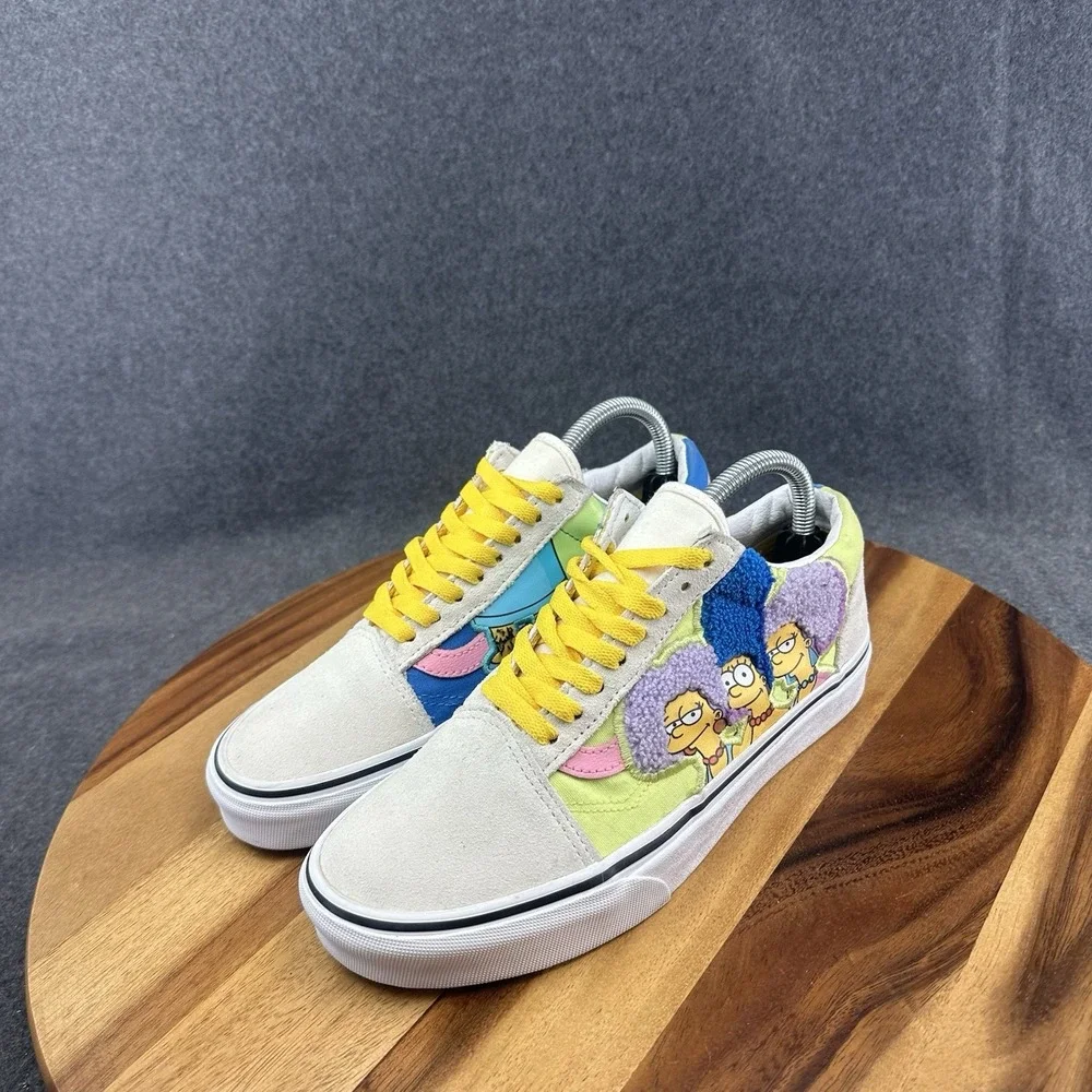 Vans Off the Wall Simpsons Bouviers Shoes Old Skool Skating Sz 7 Mens Womens 8.5